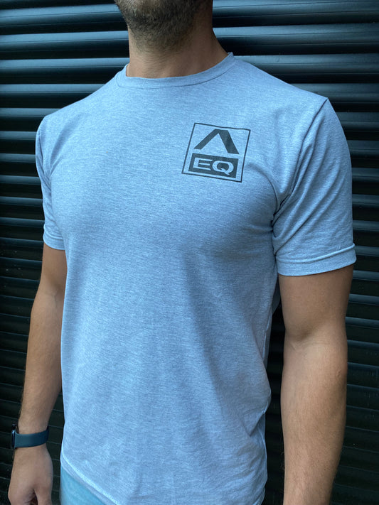 Men's Crew T-Shirt - Heather Grey - Back Logo