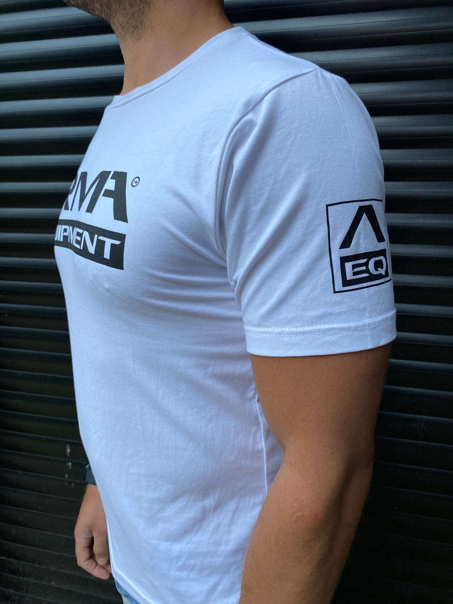 Men's Crew T-Shirt - White - Front Logo