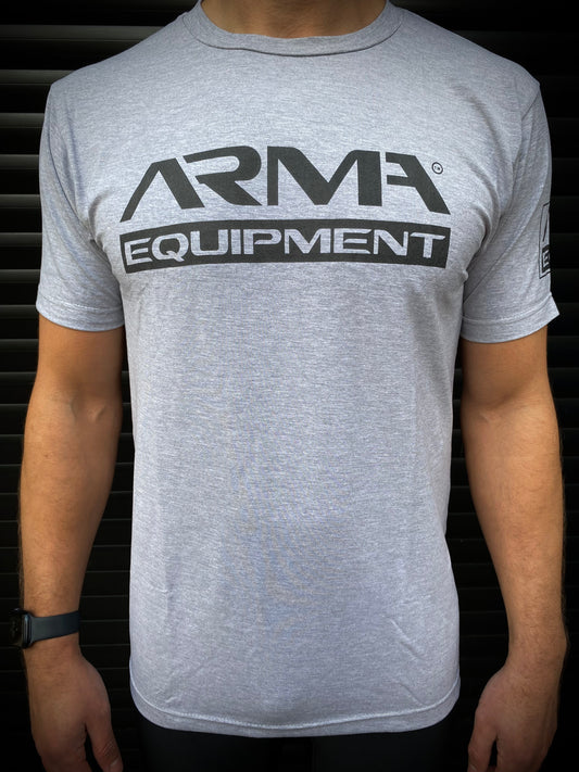 Men's Crew T-Shirt - Heather Grey - Front Logo