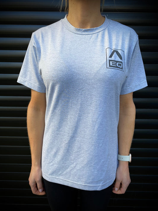 Women's Crew T-Shirt - Heather Grey - Back Logo